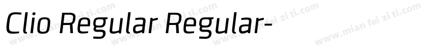 Clio Regular Regular字体转换